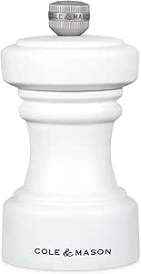 Cole & Mason Hoxton White Gloss Pepper Mill 104mm